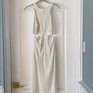 Bebe jersey dress with cut outs at waist and back